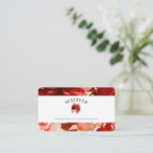 素朴美しいフローラ予約座席番号 プレイスカード (スタンド正面)