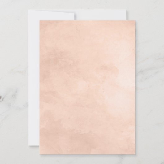 素朴美しいフローラ六角結婚式招待状 招待状 (裏面)