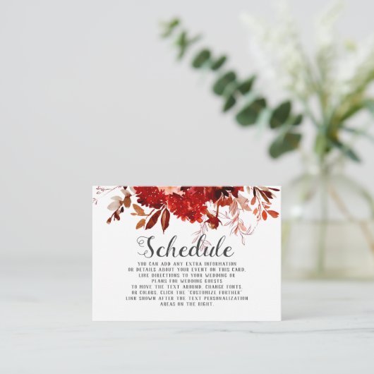 素朴美しいフローラ枠結婚付き集計表 エンクロージャーカード (スタンド正面)