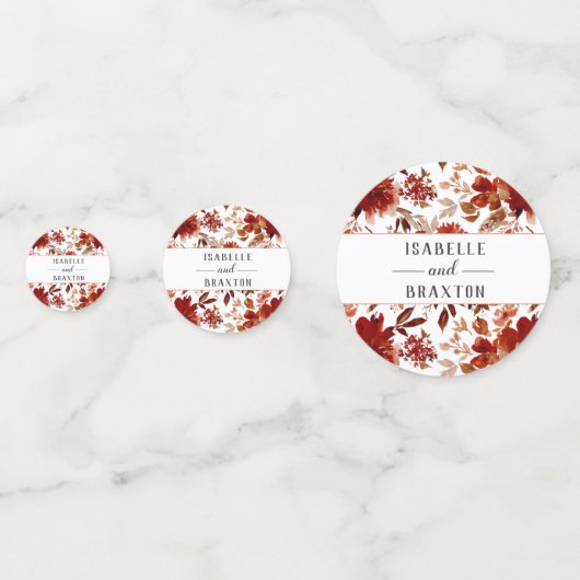 素朴美しいフローラ水の色のモノグラ結婚ム コンフェッティ (正面)