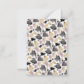 素朴聖牛フローラノートカ空白のード ノートカード (裏面)