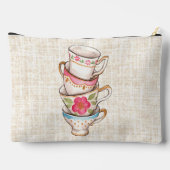 素朴自然な背景の手絵を描芸術モノグラム アクセサリーポーチ (裏面)