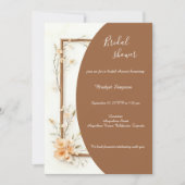 素朴自然フローラ調和ブライダル 招待状 (正面)