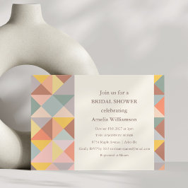 素朴自然秋スタイリッシュブライダルシャワー 招待状