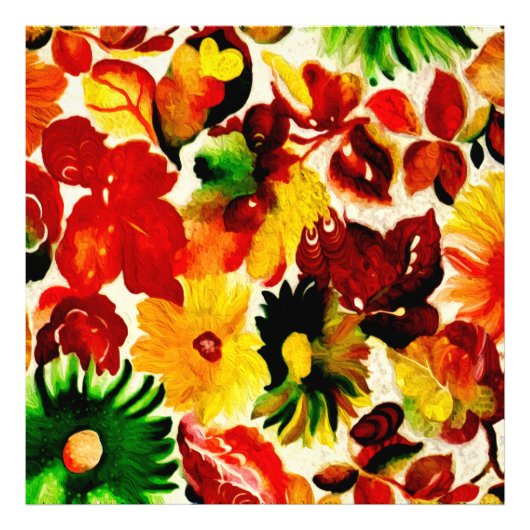 素朴自然絵画紅葉 フォトプリント            (正面)