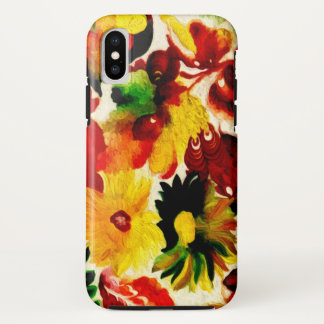 素朴自然絵画紅葉 iPhone X ケース