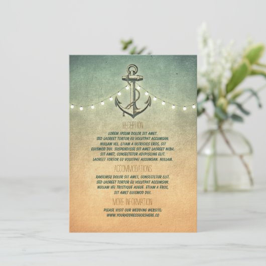 素朴航海のいかりの結婚詳細 エンクロージャーカード (スタンド正面)