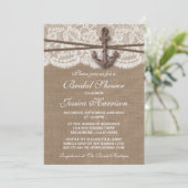 素朴航海のいかりビーチブライダルシャワー 招待状 (スタンド正面)