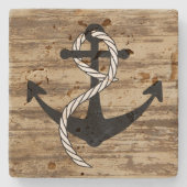 素朴航海のいかり ストーンコースター (正面)