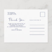 素朴航海のビーチ結婚式 ポストカード (裏面)