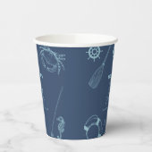 素朴航海のモダン魚釣り 紙コップ (左)