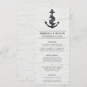 素朴航海の結婚メニュー メニュー (正面/裏面)