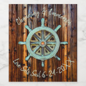 素朴航海の結婚婚約 ワインラベル (シングルラベル)