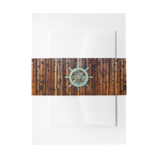 素朴航海の結婚婚約 招待状ベリーバンド (正面例)