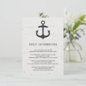 素朴航海の結婚挿入カード エンクロージャーカード (スタンド正面)