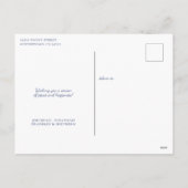 素朴航海のChristmas Joy Holiday Photo シーズンポストカード (裏面)