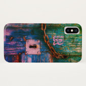 素朴色彩の鮮やか木キーホールチェーン Case-Mate iPhoneケース (裏面(横))