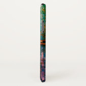 素朴色彩の鮮やか木キーホールチェーン Case-Mate iPhoneケース (裏面/右)