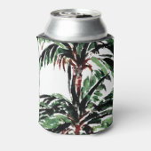 素朴色彩の鮮やかPalm Treesビーチ結婚式 缶クーラー (缶裏面)