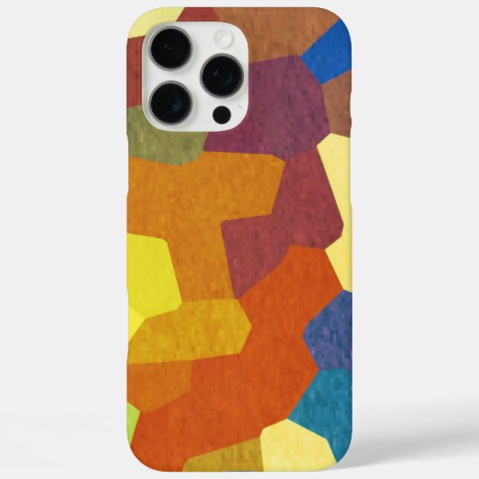 素朴色数々の抽象芸術模様 Case-Mate iPhoneケース (裏面)