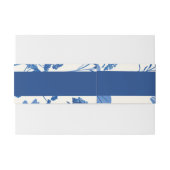 素朴花の結婚青 招待状ベリーバンド (裏面例)