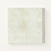 素朴花ノート – ヴィンテージ開花アート ノートブック (裏面)