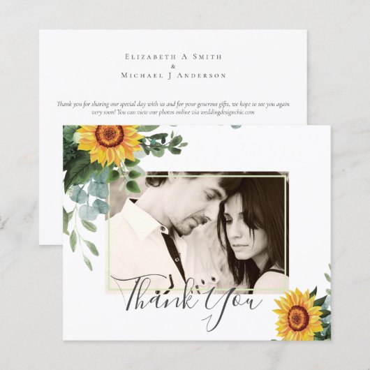 素朴花ユーカリ葉ス結婚ズ (正面/裏面)