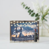 素朴花ワイ結婚ンの写真保存 案内ポストカード (スタンド正面)