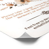 素朴花嫁がメモリーゲームの看板 ポスター (角)