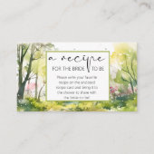 素朴花嫁のウッドランド春レシピ エンクロージャーカード (正面)