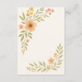 素朴花結婚の エンクロージャーカード (裏面)