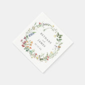 素朴花結婚の スタンダードカクテルナプキン (角)