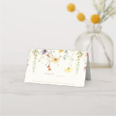 素朴花結婚の プレイスカード (正面)