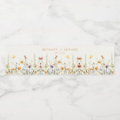 素朴花結婚の ペットボトルラベル (シングルラベル)