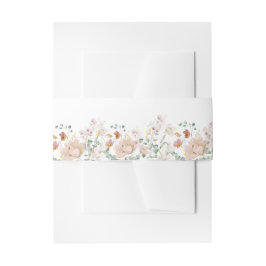 素朴花結婚の 招待状ベリーバンド