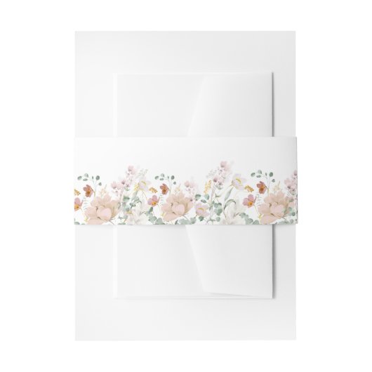 素朴花結婚の 招待状ベリーバンド (正面例)