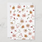 素朴花結婚の 招待状 (裏面)