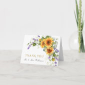 素朴花結婚サンキューカード サンキューカード (正面)