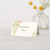 素朴花結婚座席表 プレイスカード (裏面)