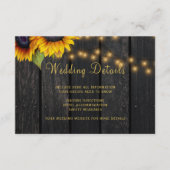 素朴花結婚木の詳細 エンクロージャーカード (正面)