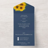 素朴花結婚病 オールインワン招待状 (内側)