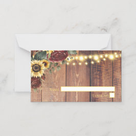 素朴花結婚病 プレイスカード