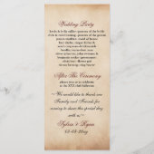 素朴花結婚病 プログラム (裏面)