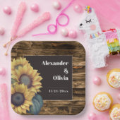 素朴花結婚病 ペーパープレート (パーティー)