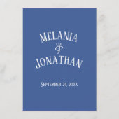 素朴花結婚病 メニュー (裏面)