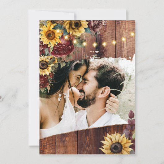 素朴花結婚病 招待状 (裏面)