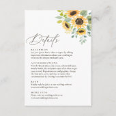 素朴花結婚詳細 エンクロージャーカード (正面)