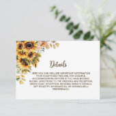 素朴花結婚詳細 エンクロージャーカード (スタンド正面)