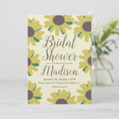 素朴花縁ど緑ブライダルシャワー 招待状 (スタンド正面)
