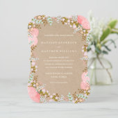 素朴花縁ど |結婚式招待状 招待状 (スタンド正面)